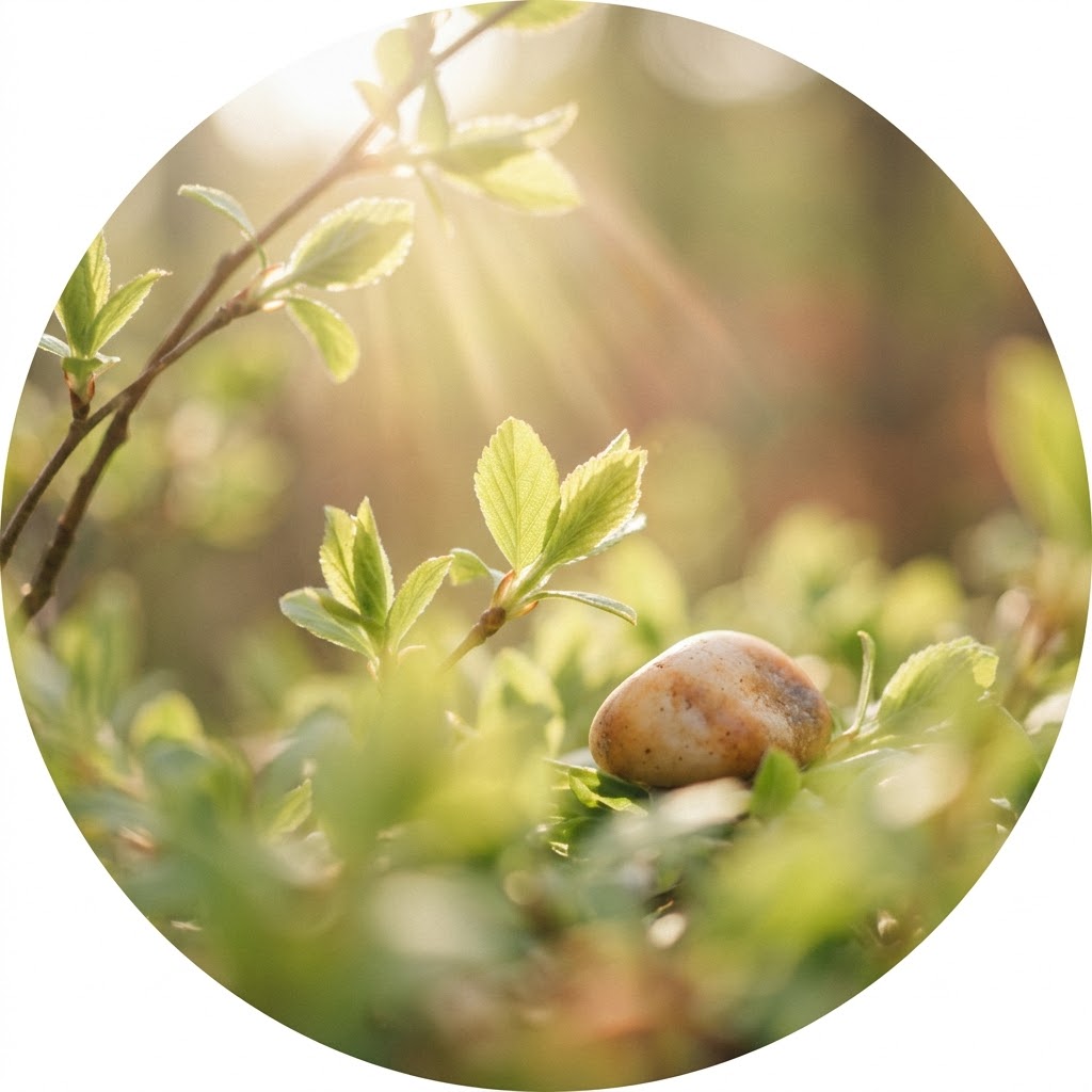 Babyfüße und weiche Naturmotive